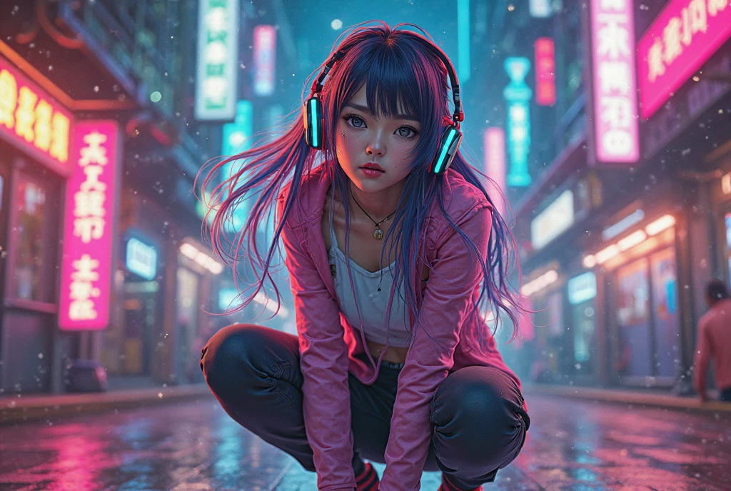 2080s、animesque、girl with、trending on artstationh、Rachel Walker、