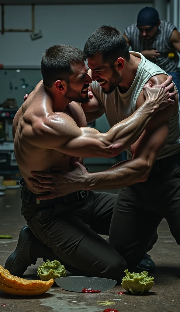 two men fighting