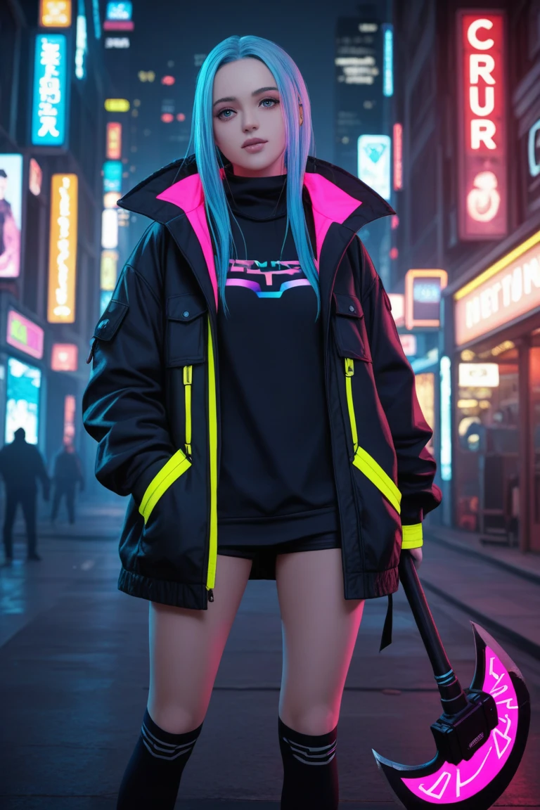 ACE in purple neon rainbow glowing fluro hooded outfit with shiny futuristic bubble glowmask with glowing eyes tiny rose pettals pattern on it from spirited away movies studio ghibli style with flush cherry blossom trees with glowness ,entire character in holographic studio ghibli style