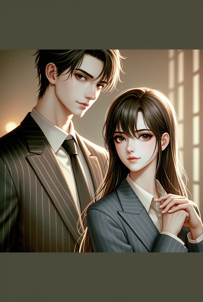 "In order to protect the sister who depends on each other,I became a good sir。There is an older brother full of love and responsibility,A faintly visible sister and her representation,In soft lighting,Full of tenderness。The scene can be a living room of a wealthy family or a cozy bedroom。The picture should highlight the warm and romantic atmosphere,Add details and decorations appropriately,It is full of dreams and beautiful feelings。"