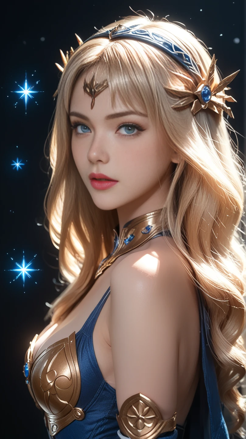 (1 woman,Blonde royal sister,Masterpiece,8k,bust,Best Quality, blue eyes,oil painting style,Thick coating,thick lines,16k, ultra high definition, retina, Masterpiece, necessary, anatomically correct, Best Quality, high quality, textured skin.