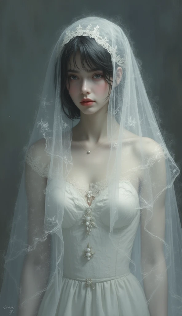 Full body shown. A zombie woman in a maid outfit, extremely detailed eyes and face, beautiful detailed lips, longeyelashes, detailed zombie skin texture, maid outfit with lace and ribbons, Halloween night, horror, dark and moody atmosphere, dramatic lighting, pale skin, sunken eyes, sharp teeth, dripping blood, brain, (best quality,4k,8k,highres,masterpiece:1.2),ultra-detailed,(realistic,photorealistic,photo-realistic:1.37),dark colors,deep shadows,cinematic,dramatic. Full body shon, show her from head to toe
