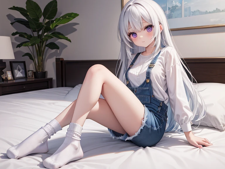 White-haired, Blue-eyed, Barefoot loli