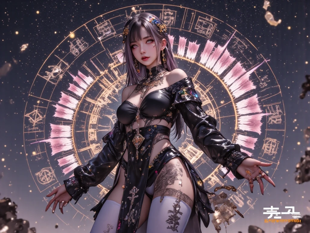 Antique, domineering, delicate, black hair, danphoenix eyes, beauty mole, five fingers, tender little hands, black Hanfu, full body, surrealism, shadow, relief, three-dimensional drawing, standing painting, pov, atmospheric perspective, 8k, super detail, precise, the best quality