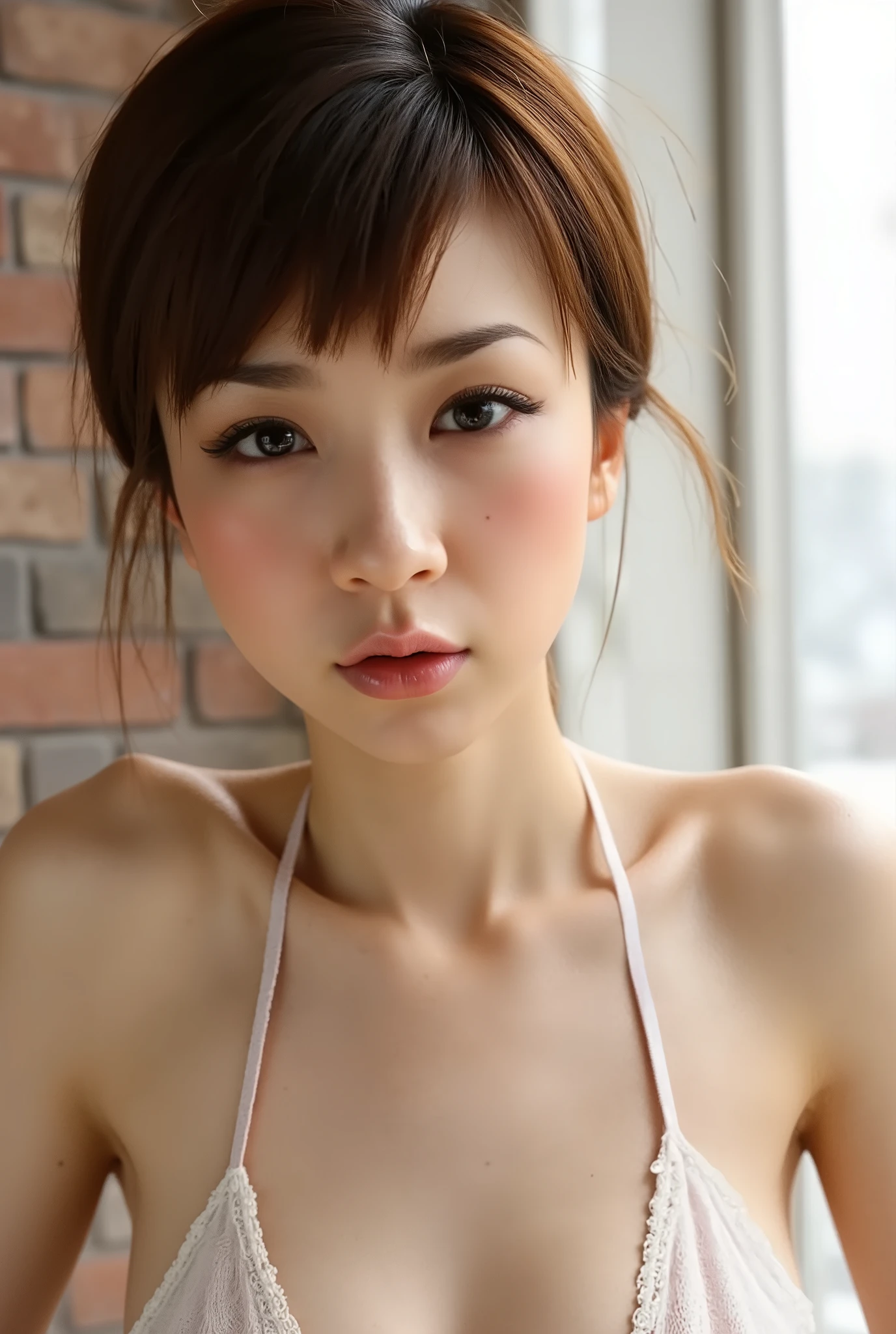 (( petite women, Voluptuous women, without makeup, black hair)), ( full body portrait , black hair, black hair, short bob, saggy chest, Big Breasts ,Big Breasts, completely naked, in the bedroom, is having sex ), white skin, Shining pale lips , skinny, Body Type, Gentle and Charming Collarbone , 最 High quality dvd , RAW photo, realistic, face, とても beautiful, cute, Deep rim , high resolution, 超 details, details, Very details, extremely details eye and face, sharp eyes, sharp concentration , Cinema Lighting, masterpiece, 最 High quality dvd ,16k,8k, beautiful,Get used to it, exquisite,extremely Get used to it, finely Get used to it, High quality dvd , insanely Get used to it, ultra Get used to it, 超 high resolution, 超 High quality dvd , beautiful face, Japanese , nsfw , ( completely naked, cute girl),Cinema Lighting ,