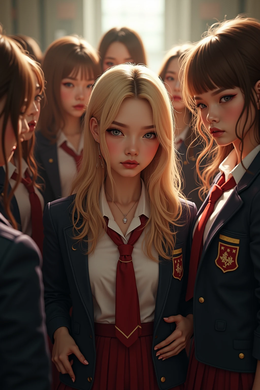 Ukrainian school girls with Danny heart signs