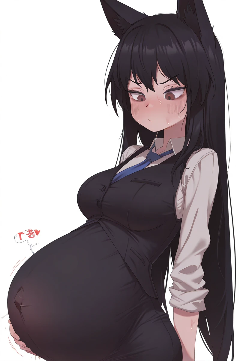Have cat ears、work、Looks very painful、Small face、、Very embarrassed look、Big Breasts、Very impatient、Trembling、Sweating、Are pregnant、disease、abdomen、Fixed、abdomen、Wearing a uniform、Show your belly、One Girl