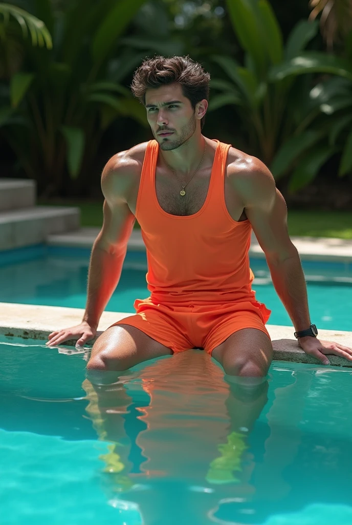 ((images that reflect the strength and masculinity of male models, seductive, sensual, sexy, lusty))
((the most sexy, seductive, lusty face gaze eve mader))
(homoerotism_fullbody_nsfw_seductive)

Energy intense vibrant dark colors palette  

becoming the subject composition,

A young man ((shirtless, wearing orange thong)) barefoot, in a super sexy seductive photoshot in the kitchen

he is  sitting on the table naked, legs up  showing his big balls 

in Kevin Sloan an roberto ferri style 8k resolution, full body, handsome, splendid naked, thin and ripped body, detailed realistic muscles, 20 years old. full body, male model. black hair, green eyes, male gaze. handsome. bodybuilder romanticism, symbols and metaphors. Beautiful details, quirky, distinctive images, stylistically diverse painting, Intricate detailsfull body, 

Pencil Sketches by Albert Eckhout enchanting young man, highly detailed beautyfull face, freedom, soul, digital illustration, approaching perfection , dynamic, highly detailed, watercolor painting, artstation, concept art, smooth, sharp focus, illustration in the style of artists like Russ Mills, Sakimichan, Wlop, Loish, Artgerm, Darek Zabrocki, and Jean-Baptiste Monge 