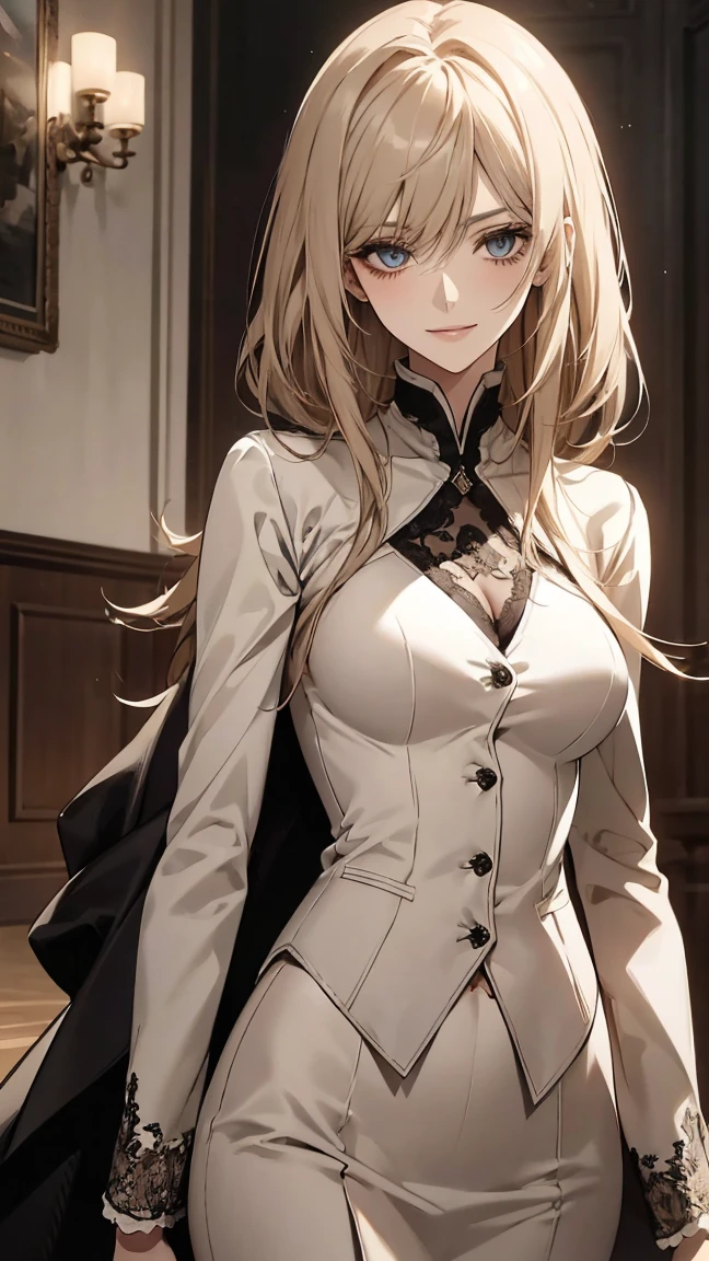 Sophisticated, Academic instructor, lady Sylvana, Mythril class, glaring at viewer,