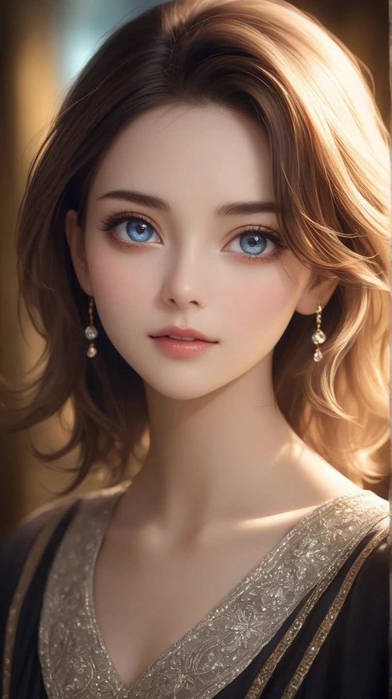 A girl,Beautiful and delicate eyes,Beautiful and delicate lips,Comfortable atmosphere,Rough style,(best quality,4k,8K,High resolution,masterpiece:1.2),Extremely detailed,Practical,HDR,Studio Lighting,professional,Bright colors,Soft colors,Warm lighting