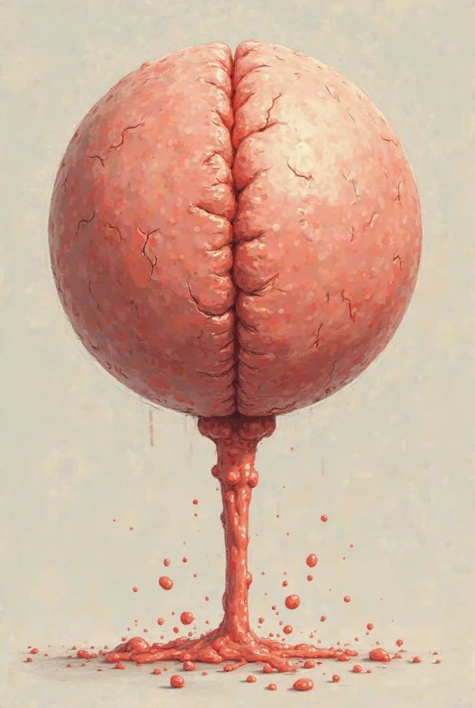create an abstract image of a male prostate with prostate cancer