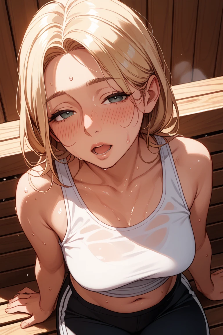 portrait, realistic, elegant mature woman, blue eyes, blonde hair, 4k resolution, ultra detailed cg, beautiful cg, soft light, ((hd armpits)), ((super detailed armpits)), ((full of sweat)), sweaty, ((dripping wet armpits)), close up armpits, ((armpit_hair:1.3)), moles armpit, dripping wet armpits