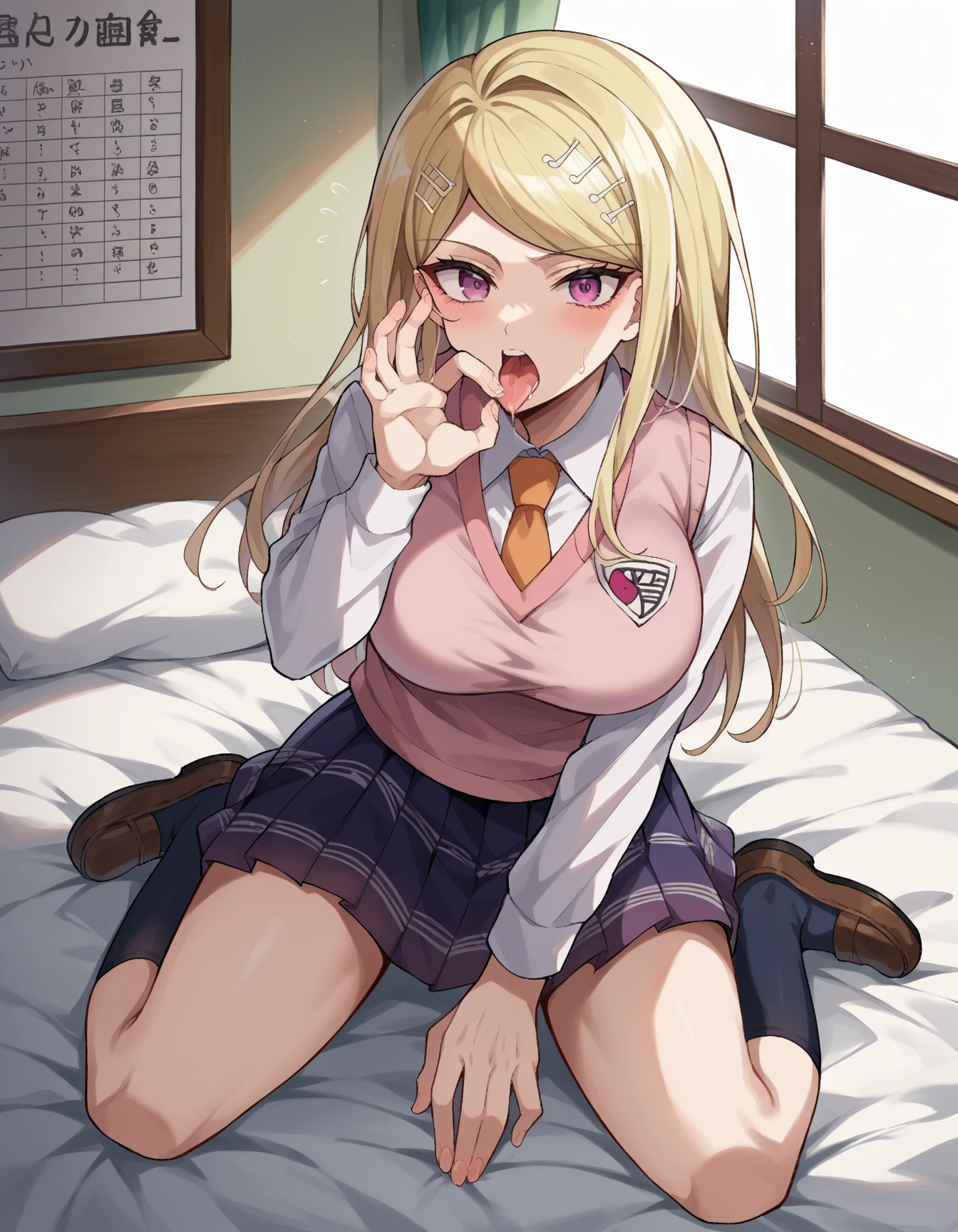 score_9, score_8_up, score_7_up, source_anime, well drawn, bold lines, vivid color, immaculate, highly detailed, intricate, POV, from above, kitagawa marin, 1girl, blonde hair,, ear piercing, bag, piercing, pink eyes, gyaru ,black choker, earrings, , red eyes , bangs, multicolored hair , makeup, gradient hair , smile , blush
BREAK
1girl, 1boy, (((missionary sex, lying, penis, pussy, deep penetration))), creampie, shushing, (cellphone, talking on phone, cheating,)