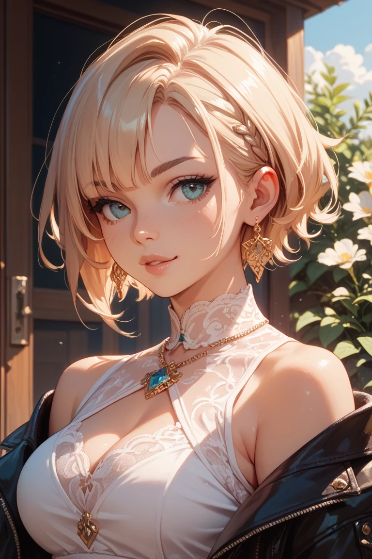 Synthesize the person on the right