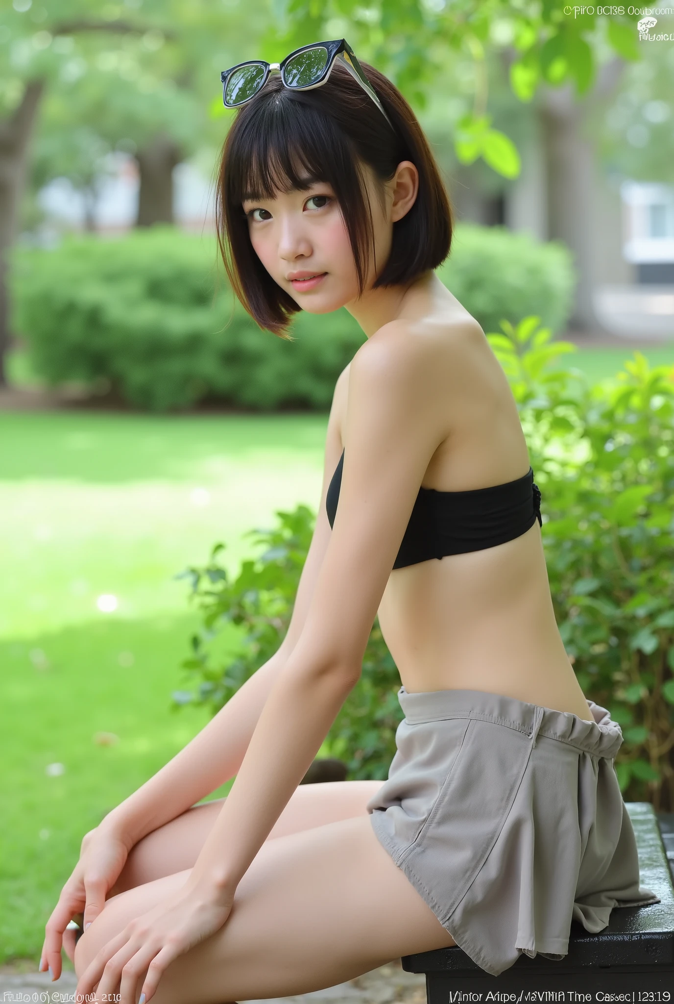 top-quality、softlight、(depth of fields)、超A high resolution、(Photorealsitic:1.4)、Raw photography、(portlate:1.4)、(from the front side)
1日本人の女の子, 独奏, cute little, (full of shyness, A smile:1.1), (Brown-eyed), Detailed beautiful face,校服、a miniskirt、hi-school girl、Whole human body、mare、the beach、Short black hair、Wet body、Spread your legs apart、look from down、There is a village frame pure