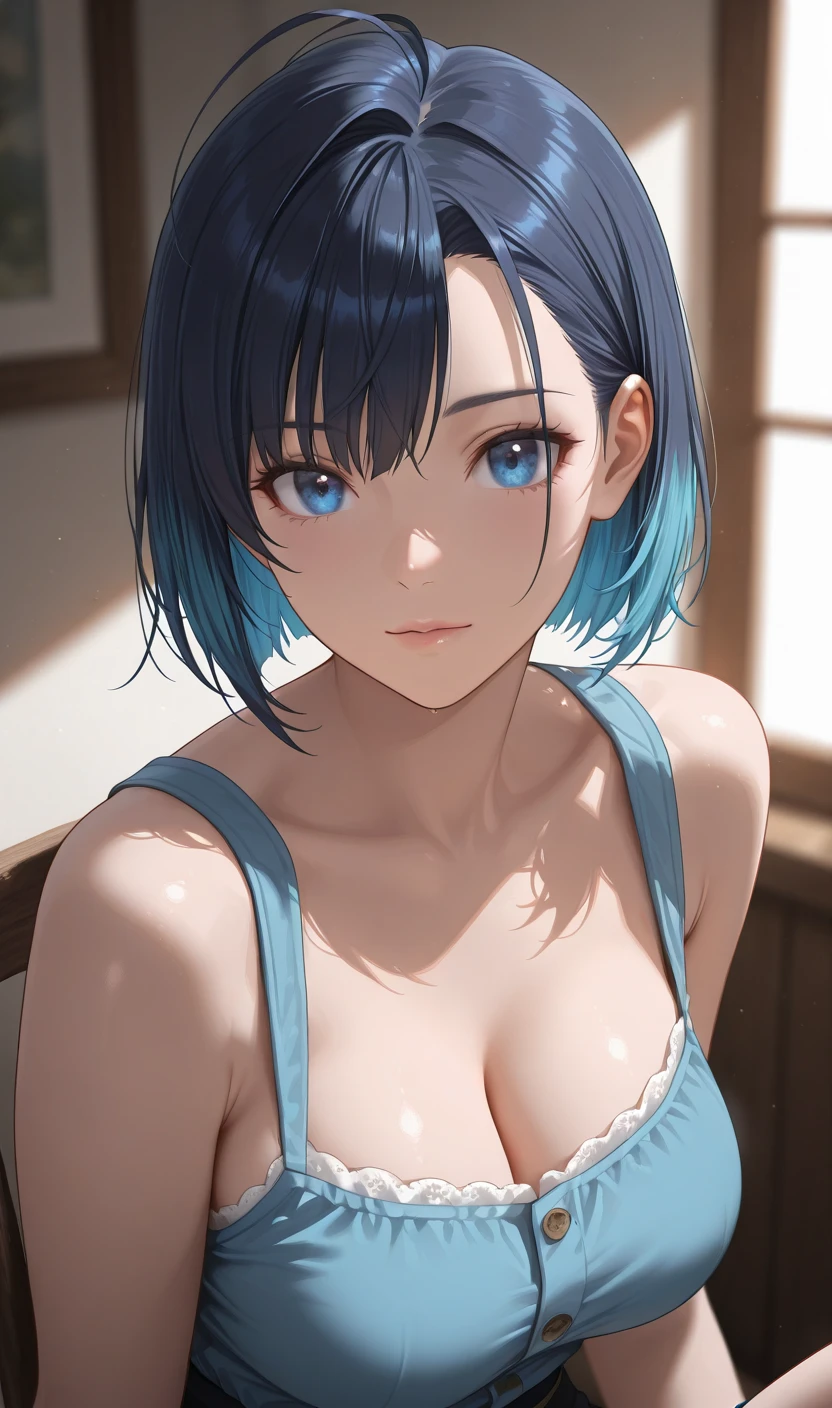 ph_rem, remhd, 1girl, blue hair, solo, blue eyes, x hair ornament,
BREAK (collar, white shirt, tied shirt, american flag bikini, cleavage, plaid skirt, midriff:1.2),
BREAK is standing、sexypose、Horizon、all-fours、ssmile,
BREAK (masterpiece:1.2), best quality, high resolution, unity 8k wallpaper, (illustration:0.8), (beautiful detailed eyes:1.6), extremely detailed face, perfect lighting, extremely detailed CG, (perfect hands, perfect anatomy),
