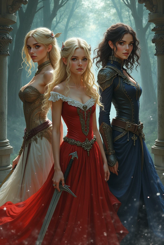 Fashionable woman fantasy art
