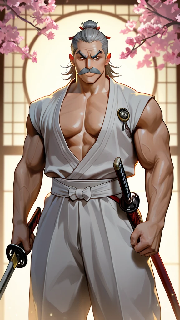 (2hombres adultos))chico anime con un cuerpo musculoso y una camisa ajustada puesta, muscular!!, muscular character, Estilo baki, muscular! Blanco, muscular!!!, muscular!, Super buff y cool, musculatura, big biceps, muscular!! Science-Fiction, muscular characters, Hermosa pose de anime, fuerte e imponente, pose fuerte, Baki el garfio, Arte de anime limpio y detallado, large musculatura