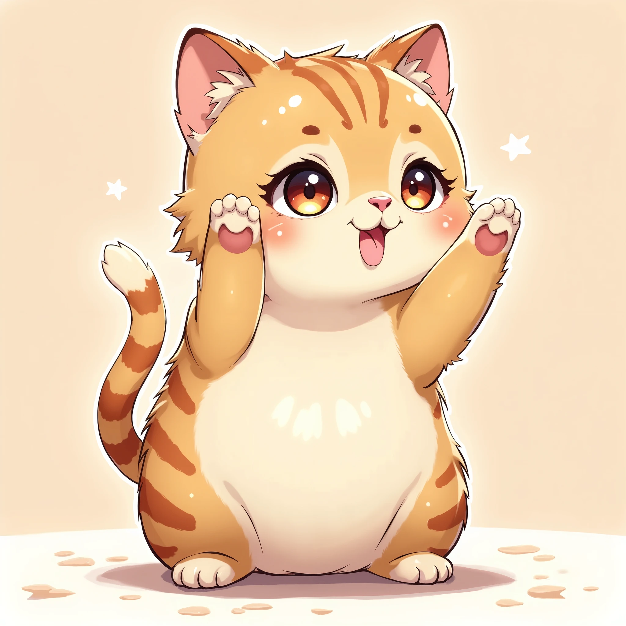  cute猫のキャラクター、deformed、 word、 cute