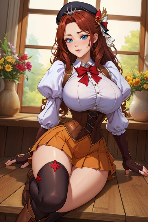 Jessica_Albert、Brown eyes、long hair、Twin tails、Earrings、necklace、Strapless Dress、Purple shirt、Long sleeve、corset、belt、Red Skirt、Long skirt、Frills、Black Pantyhose、boots、Big Breasts、blush、smile、grassland、Open your legs、Lace panties、Leg spread、Nipples are visible through the、Her pussy is visible through the glass、White panties、Thick white love juice、Drip a large amount of love juice、Sleeping facial expression、orgasm、Intense masturbation、Put your finger in your pussy、Intense masturbation、I wear clothes、spread pussy with fingers