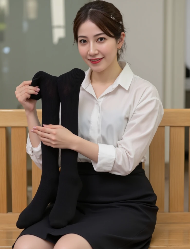 hashimotokanna,High resolution,Highest quality,White shirt and jeans, ch4irtied,