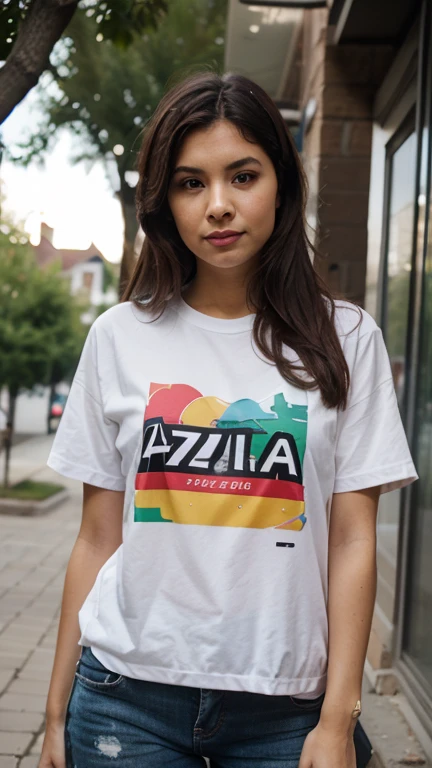 Chilean croptop t-shirt with a special simple design