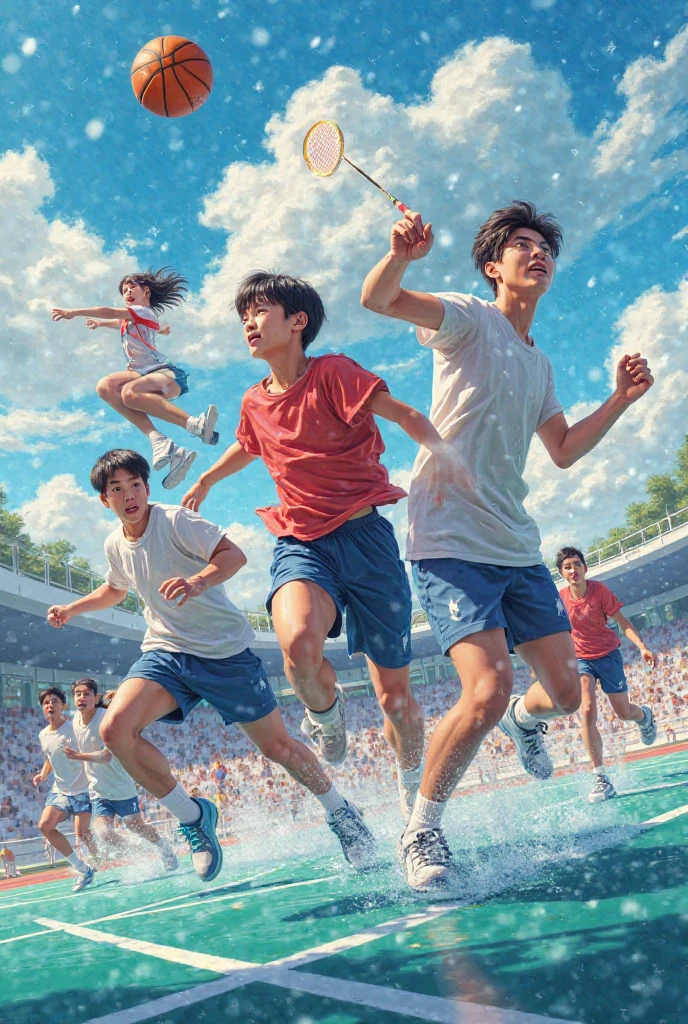 （a masterpiece，Bestquality：），A group of energetic little kids，the Dragon Boat Festival，Dragon boat race，Wormwood，rice dumpling，In West Lake，Realistic Style，panoramic views，Festive atmosphere，Lens Flare，Real light and shadow，High Quality，Dragon Boat Festival