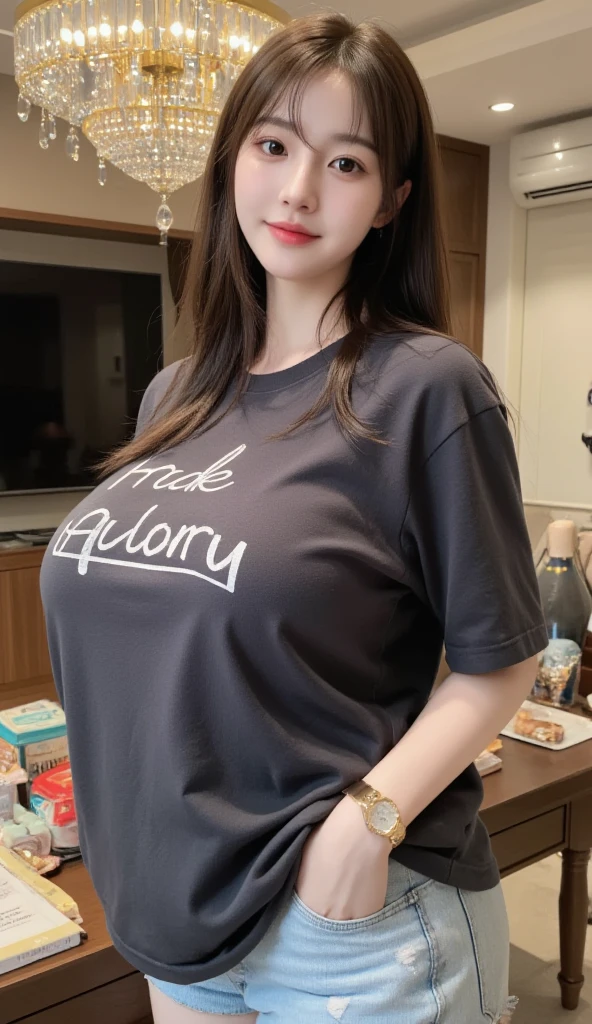8k,((highest quality)),Very detailed,((masterpiece)),Realistic, masterpiece, highest quality, (Reality: 1.4), オリジナルphotograph, 35mm lens, Aperture f1.4, Movie Posters, Light and shadow,((Big Tits 1.1)),girl,Real Skin, (Skin Details: 1.3),Corrects your fingers into a beautiful shape,Two beautiful arms,Real fingers with attention to detail,High quality skin,photograph,short hair,((Shopping mall)),Eating soft serve ice cream,Age 25,((Big, wide eyes)),Voluptuous body,((Full Body Shot:1.3)),Ultra-high resolution,((Realistic: 1.4)), RAWphotograph,Beautiful colors,Backlight,Bright lighting,(Bright smile:1.5),One Woman,((T-Shirts)),skirt,snap shot,Portrait,