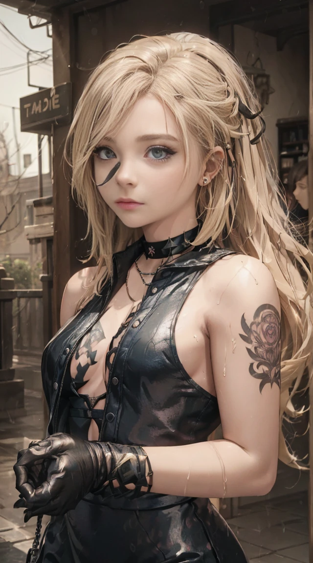 Blonde with high ponytail adorned with sunglasses, illustrated in the eclectic styles of Russ Mills and Sakimichan infused with the sensuality of Pino Daeni, juxtaposed against inkpunk minimalism and luminescent scales reminiscent of Takato Yamamoto, eyes channeling the essence of Jean-Baptiste Monge's mythical beings, backlit by volumetric lighting akin to a Pas