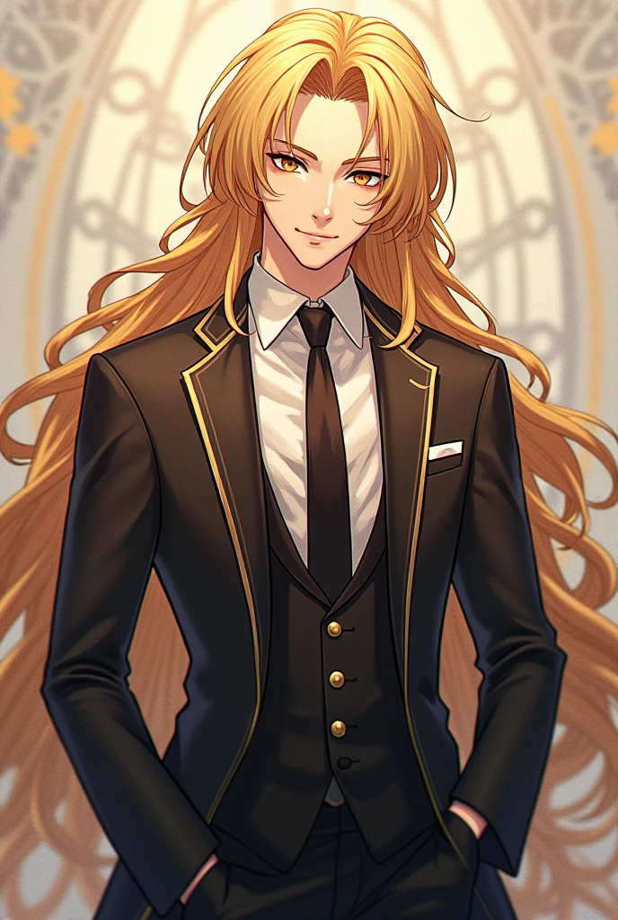 masterpiece, best quality, realistic, 1man, mature male, quiet and charming young man, 25 years old, close his eyes, serious look, extremely detailed face, ((yellow bright eyes)), ((dark black mullet messy hair)), bodyguard, ((Dressed in a suit), cinematic lighting, looking at the audience, posture dynamics, Victorian era, (very dark brown skin), ((very dark brown skin), (very dark brown skin)