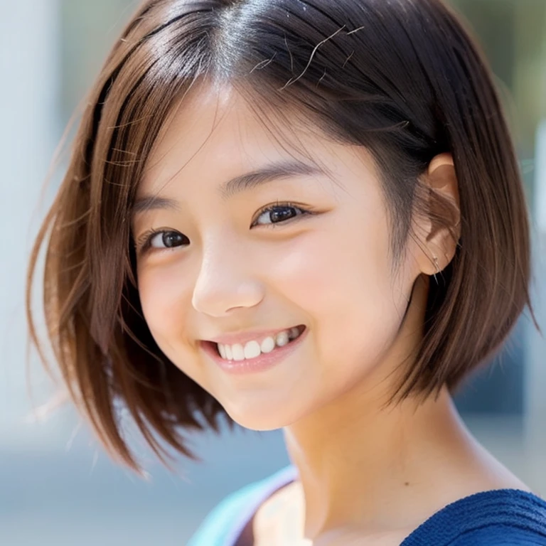 Japan Beauty,High r,Lying naked on his back, legs spread.,Pubic hair and female genitals are visible,Stretch both hands out to the sides,lean body,small bust,Small breasts,Small,small tits,big breasts thin waist,Larger hips,Thick thighs,Photo taken from the open leg side,a little bit smile
(A detailed face,elongated facial contour,a little bit smile,Sharp cheeks,Round chin,neat nose)
(A detailed eye,Looking at the camera,skinny cheeks,Round chin,Slender eyes,Beautiful eyes,Dark blue eyes)
(Detailed hair,Bob cut hair,a little brown hair)