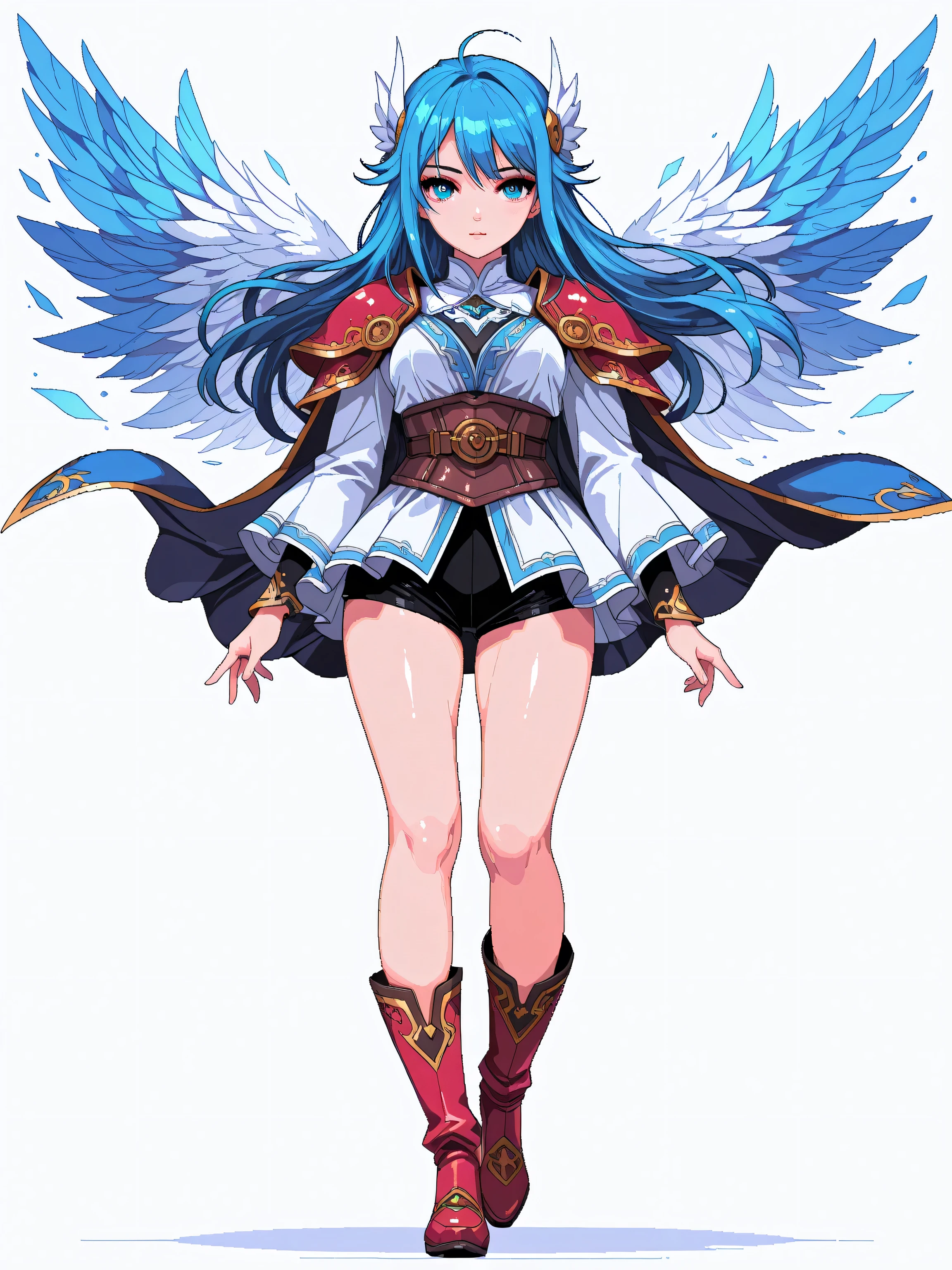 1 girl, high resolution, masterpiece, accurate, 最high quality DVD, high detail, high quality DVD, very detailed, ultra high definition, pixel art, fantasy style, standing up picture, white background, full body,