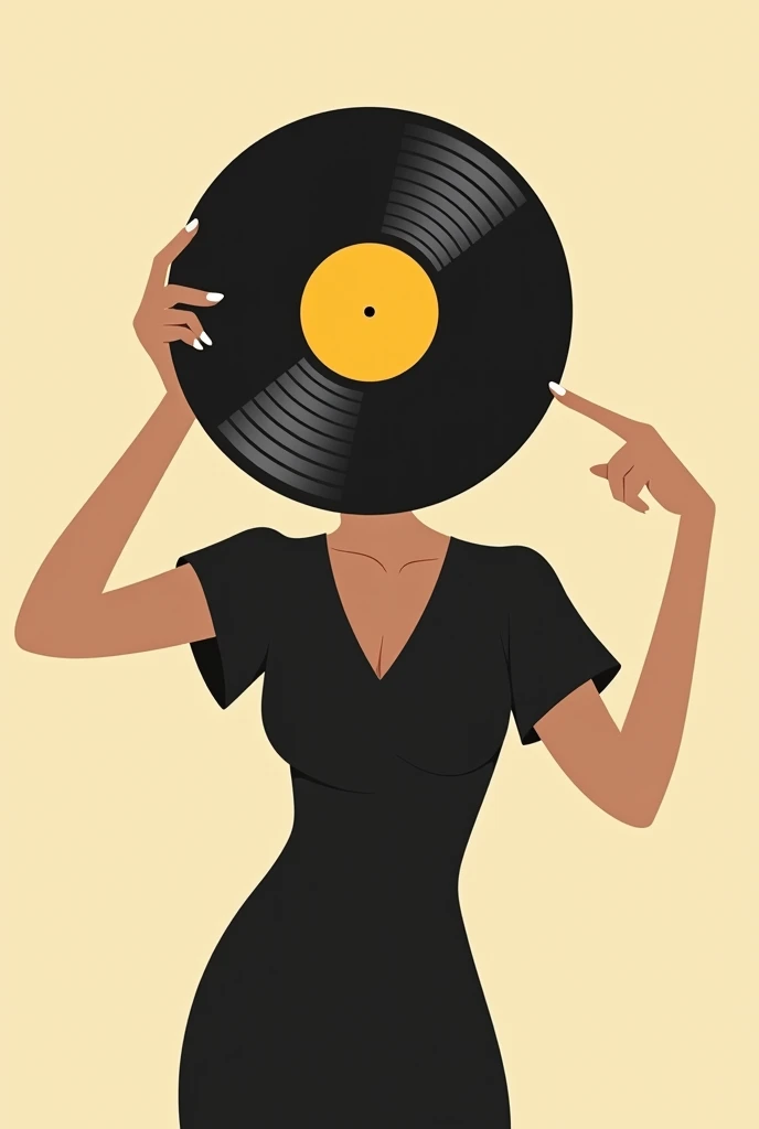 A 60&#39;s female jazz singer with a piano on an old 45 rpm record sleeve with a horizontal red stripe across the top of the sleeve 