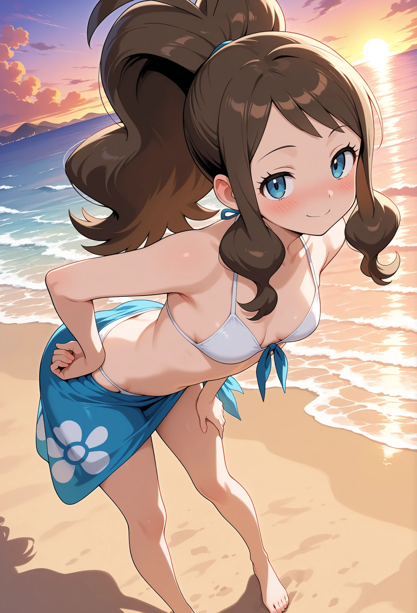 Mare、Facing the front and smiling、swim wears