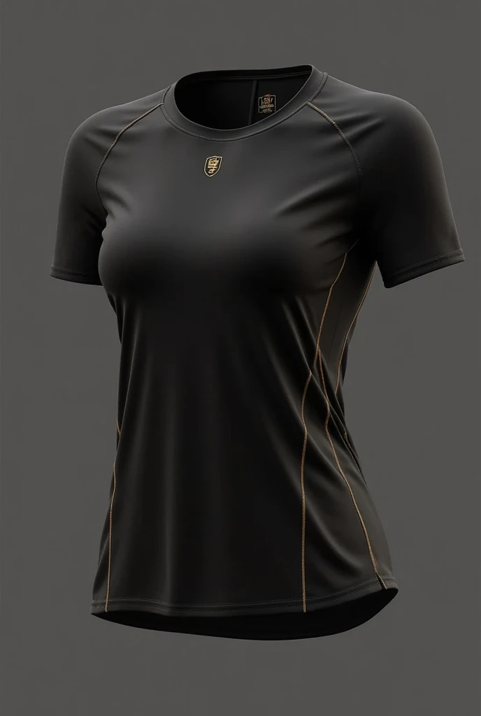 Keep the base colour as white and give it black and gold highlights aesthetic or minimalist. But keep it mind that it is a jersey print. Show both front and back of the jersey