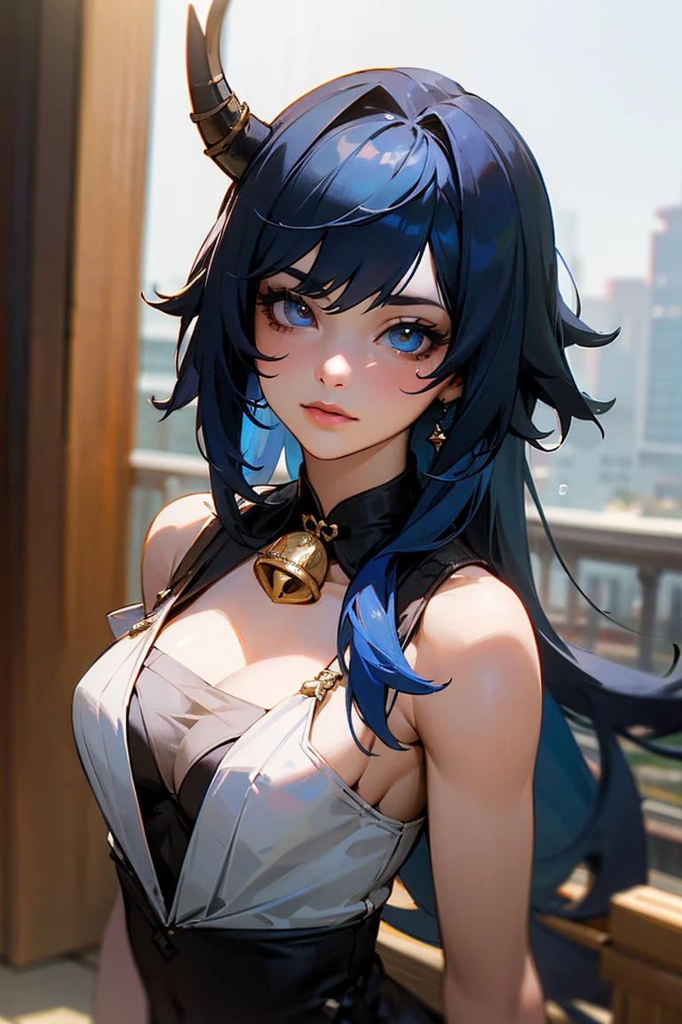 16K, RTX, HDR, extremely high details, intricate, professional makeup, closeup shot, best quality, masterpiece, night time, 1woman, solo, mature, cool, edgy, muscular, sexy glowing eyes, long hair, , ((big naked boobs with nipples)), ((extremely slutty)).