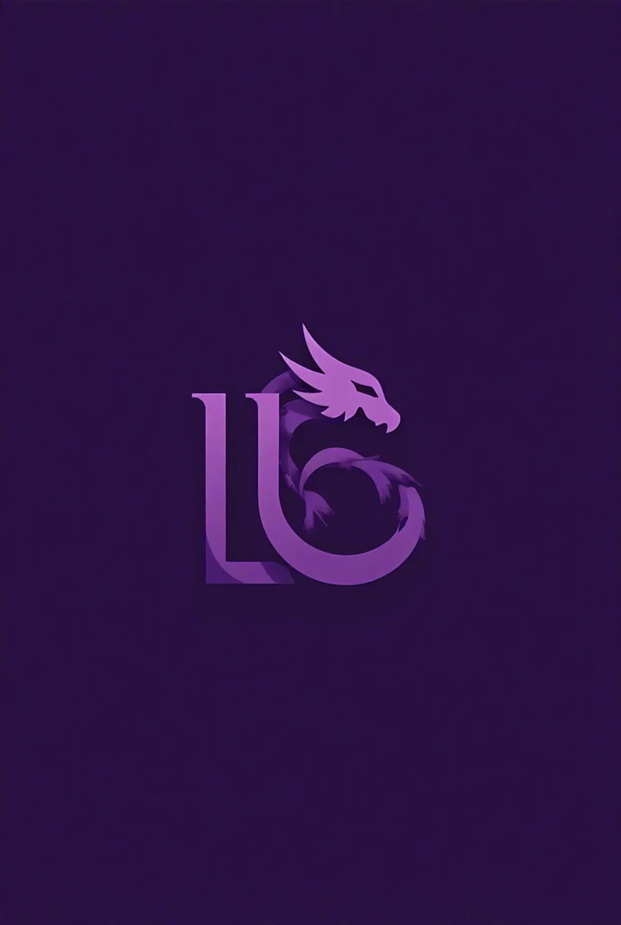 Create a logo with the letters AVA with the colors purple and black and a dragon