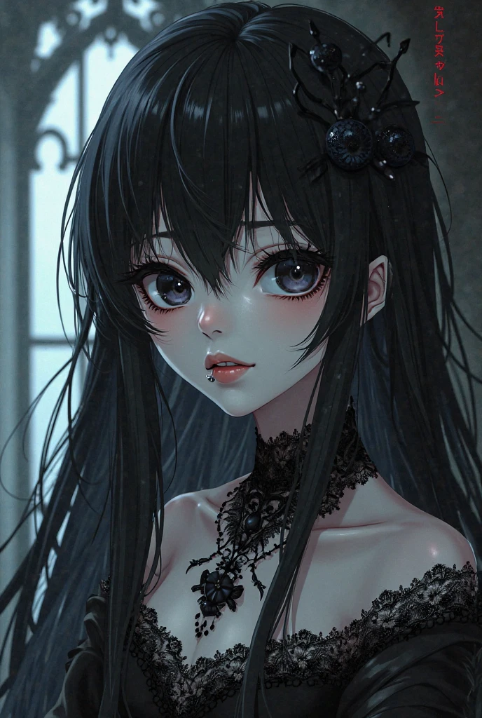 (Retratos femeninos surrealistas), (dark fantasy art: 1.6), Sombras profundas.