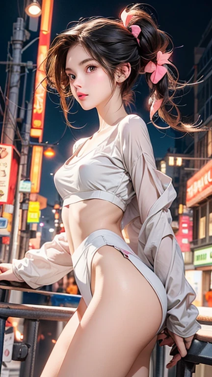 ((((Best Quality, 8K, 32K, masterpiece, 1.2)))),{{solo}},nsfw,{{{Artist: Detail Tweaker LoRA's style}}},((perfect beautiful face:1.2)), wearing , windy skirt, showing panties, embarrass, see through panties, ((a lot of public hairs:1.3)),