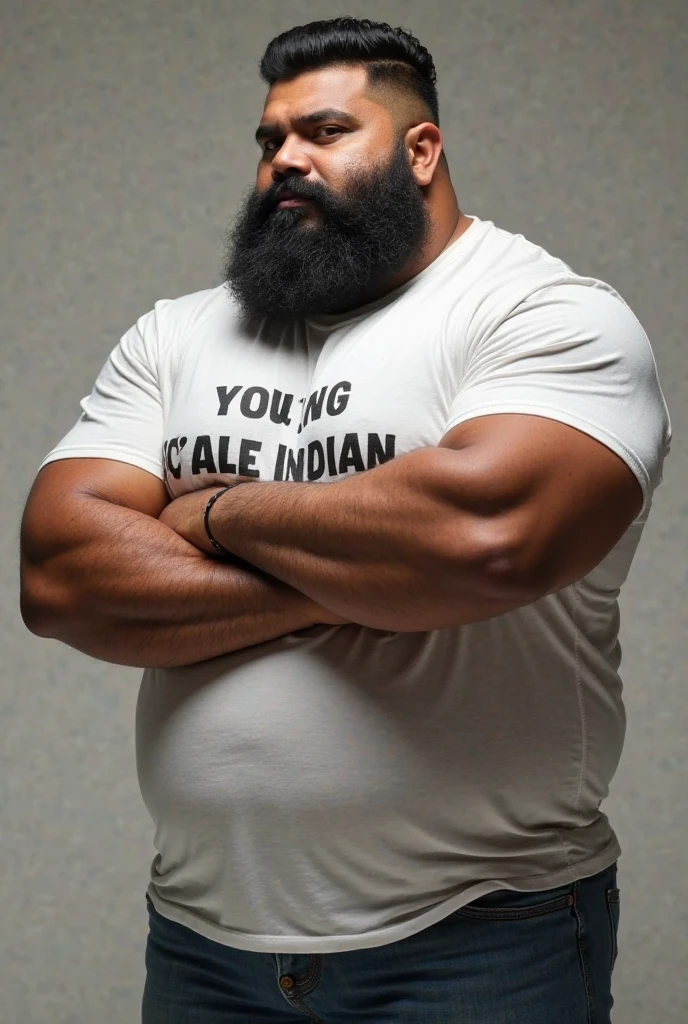 Indian overweight boy sweaty oily body