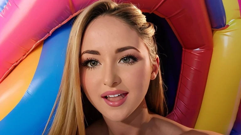 Beautiful handsome woman, ((top quality, 8k, masterpiece:1.3)), pretty woman, huge breasts:1.3, slender figure:1.1, elastic ginger long hair, (shower, wet body, wet clothes:1.1), very detailed face, detailed lips, detailed eyes, double eyelids, detailed blue eyes, extremely detailed outstanding blue eyes, ginger hair, ginger hair, naked ass, sitting spreading legs, huge round earrings, tattoo on the chest, detailed illustration of blowjob, flawlessly depicted 15cm penis, she is sucking male penis, male legs are illustrated too, medium size of the penis, flower wreath