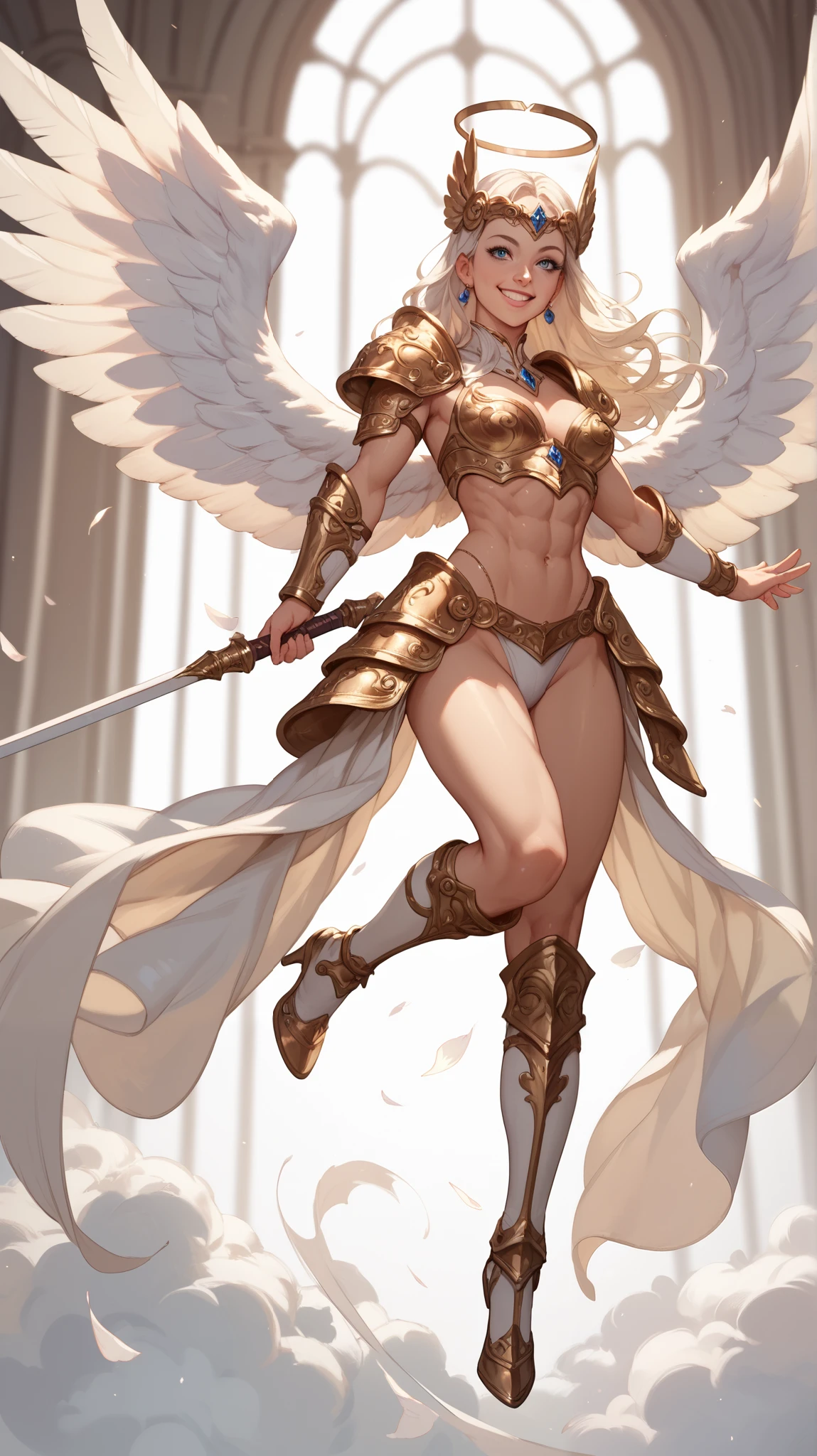 <lora:Angewomon-Digimon-v1:0.8> Angewomon,
<lora:Amazon Goddess - bodybuilder:0.8> bodybuilder, BREAK,
<lora:AngelicWarriors_v1:0.5> wings, valkyrie, priestess, paladin, knight, angel, angel wings,, masterpiece, best quality, extremely detailed, highly quality, 4k, sharp focus, professional, sharp focus, award winning, cinematic lighting, octane render, unreal engine, volumetrics dtx, Wallpaper,