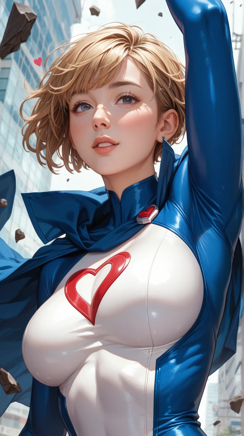 1girll，Huge breasts， She's wet， Erotic Superman uniform，Supergirl，Tong，比基尼，Take aphrodisiacs，Lewd expression， exteriors， Skysky，the night， blond hairbl，short detailed hair， exposed bare shoulders， standing on your feet，Hands over chest，fully body photo，Bigchest， wetclothes， From the front side， curlies， mostly cloudy sky， Wet hair （（（tmasterpiece），（Very detailed CG unity 8K wallpaper），best qualtiy，Open-mouthed，drools，1girll，cinmatic lighting，detailed back ground，beatiful detailed eyes，Bright pupils，（Very fine and beautiful），（Beautiful and detailed eye description），ultra - detailed，tmasterpiece，）），facing at camera，Leakage out of the breast，Expose the genitals，nakeness，leering，Protruding ，Camel toes，cleavage，legs are open，Climactic expression，
