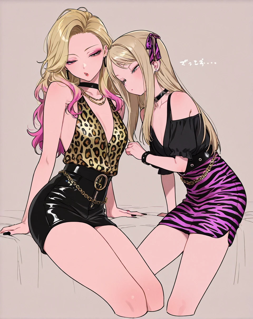 Female student、Gal、Side Ponytail、Colorful manicure、Low - Angle、leopard print panties、blonde、Party People、Panties in full view、Gal化粧、Squat with your legs apart、Heavy makeup、mascara、Dark eyeshadow、teenager、Brown skin color、push your hips forward、Press one'Push your groin forward、Beautiful woman、Very thick thighs、Unbuttoned shirt、loose socks、Scrunchie、Acme Face、Best image quality、High resolution、masterpiece、super high quality、Squat with your legs apart、Thick pubic hair、Screaming orgasm face、leopard print panties、Leopard print bra、Very big ass、Very large breasts 、Blushing、4K quality、Blushing、Cry of ecstasy、Sweaty all over、Heavy breathing、Cowboy Shot、Cowboy Shot、{highest quality}, {so beautiful}, {Very detailed}, {Best illustrations}, Browsing Caution,