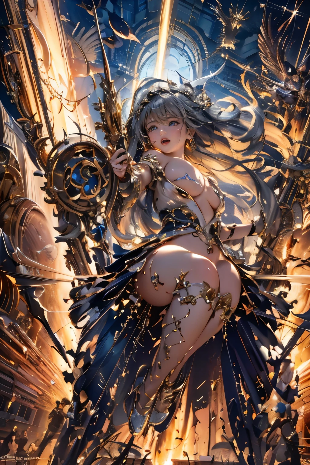 ((8k+ultra high resolution+ultra high definition+masterpiece+detailed)),(perfect face+supermodel+Delicate skin+high ponytail+huge ),[[[muscle]]],(((Anatomically correct))) ,