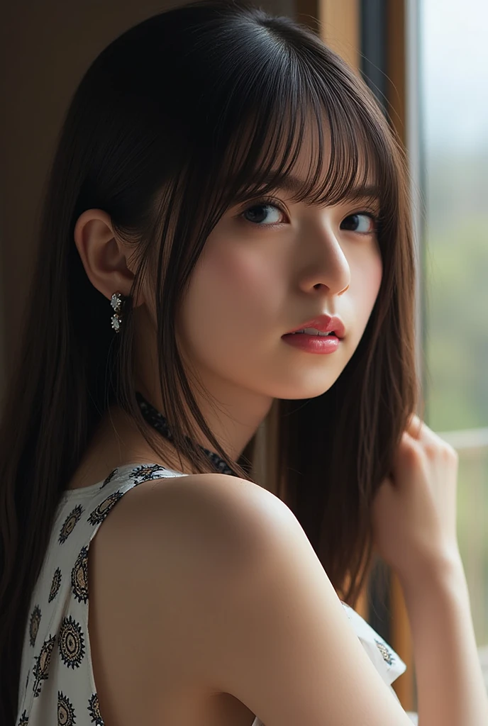 best quality, 8k, highly detailed face and skin texture, high resolution, big tits long hair japanese girl, full body, sharp focus
