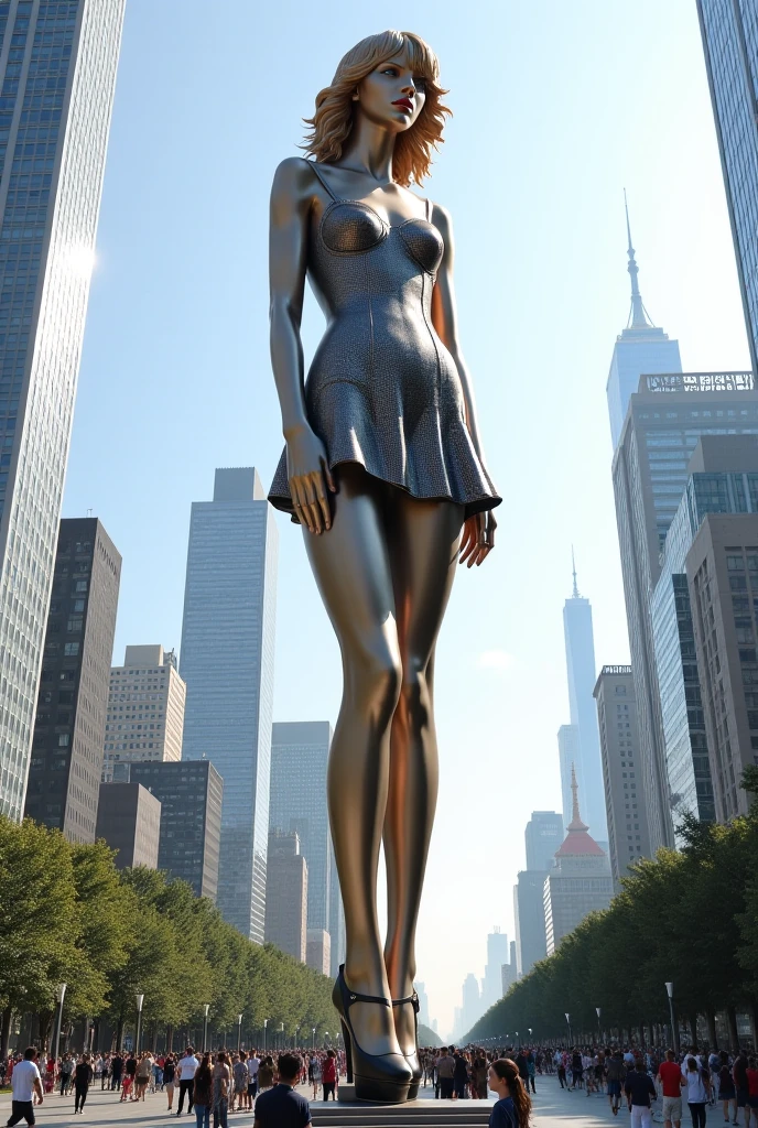 best qualtiy、masutepiece、超A high resolution、(Photorealistic:1.4)、(bronze:1.6)、(Bronze statue:1.6)、infp young woman、modeled、long legged、barefoot、(Full body:1.2)、(Thin eyebrows:0.2)、(thin lipss:0.8)、(small nose:0.8)、Appearance without makeup、A smile、short cut hair、(dance:1.5)、(Small butt:0.7)、(small nipple:0.7)、Big breasts、Huge breasts、huge-breasted、nude、Completely nude 、(the perfect body:1.4)、(a park:1.3)、By Michelangelo、ulzzang -6500-v1.1