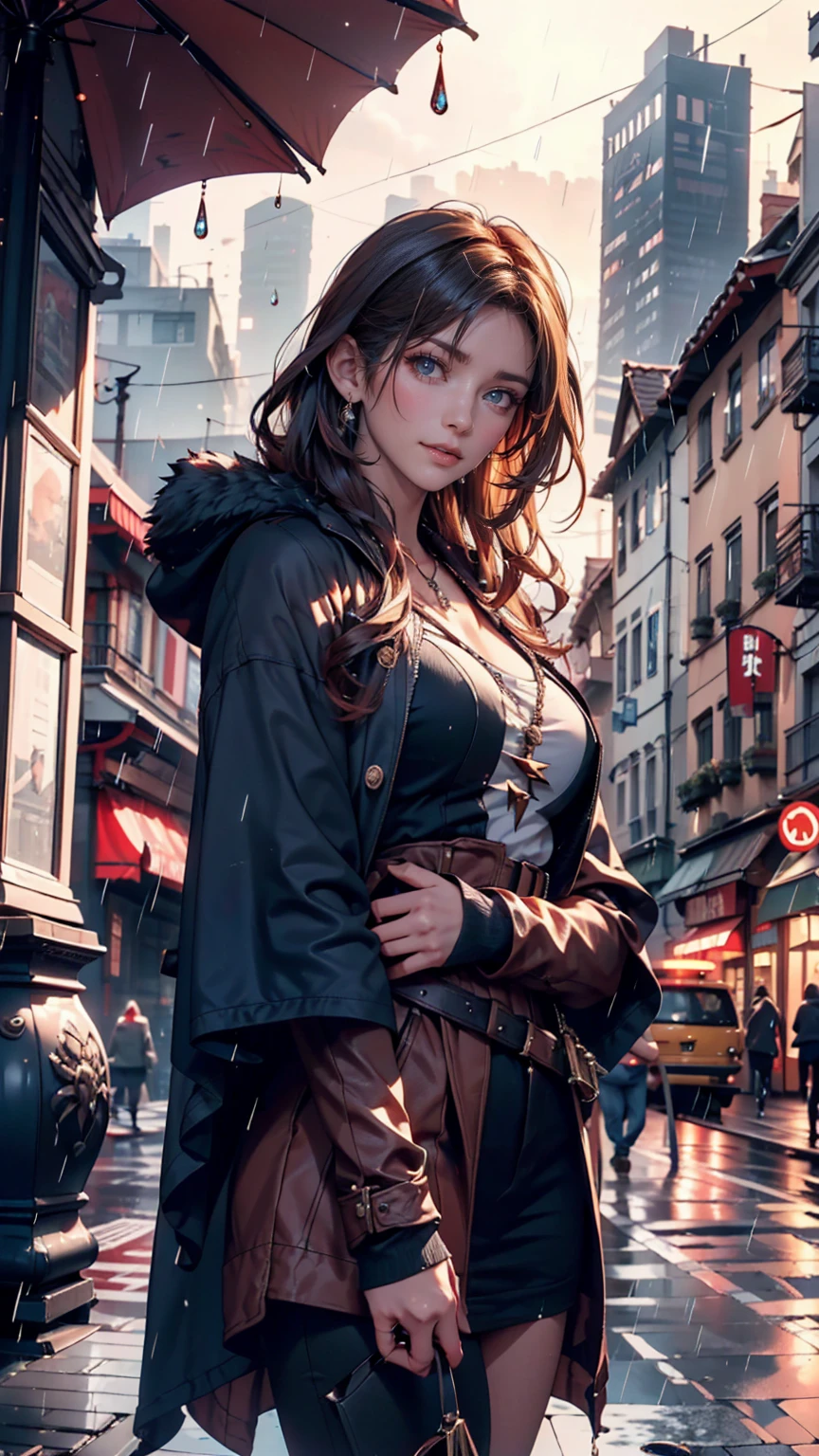 <lora:urbantechwear:1>, (urban techwear,outfit:1),<lora:add_detail:1>,<lora:more_details:1>,<lora:clothing details_v1.2_lbw:1.2>,ultra-detailed,best quality,masterpiece,highest detailed,16k,8k,ultra highres,absurdres,highres,HDR,intricate detail,high resolution,(extremely detailed face,extremely detailed eyes,extremely detailed body,extremely detailed breast,extremely detailed hair:1),Beautiful body,Beautiful Nose,perfect eyes,perfect face,expressive eyes,perfect balance,sharp focus,flawless,extreme detail description,delicate hair details,RAW,<lora:detail_slider_v4:2>,, white skin, caucasian, girl, youthful adult, college age, 19 year old, masterpiece, best quality, standing, arms behind back, blush, kimono, pretty jewelry collar, medium breasts, wide waist, neat hair, very long ginger hair, green eyes, natural eyebrows, Irish, (smile, grin, loving expression, looking at viewer, confident, smirk), healthy, (Irish,white:1),(heavily freckled:0.8),(freckles are particularly dense across her lower back),(breast covered in freckles, which are particularly dense in the cleft between them), torpedo-shaped breast, puffy nipples,(corporate logo tattooed on the nape of her neck:1)
