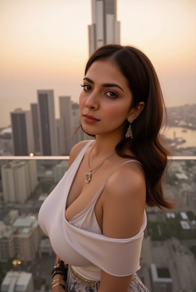 Portrait of Isabella and group: splendid, smiling woman, Dubai, (jewel), balcony, moon. This masterpiece is of the highest quality, ultra-detailed and perfect for an 8k HDR wallpaper. Featuring brilliant lighting with sharp focus and intricate details.