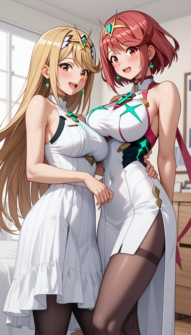 (Best Quality, 2k, Masterpiece, QHD: 1.3, A Handsome short haired african barbarian man is surrounded by three women up against him touching him and gaze at him, at a mansion, wearing Tracksuits that show off body, perfect bodies, women: long flowing hair, flowers in hair, seductive, materials, golden hour, , jewelry, golden hour, photorealistic, masterpiece, in love, small grin, perfect faces, Flirtatious-groping